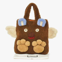 画像をギャラリービューアに読み込む, 極美品 GUCCI グッチ フライングベア ハンドバッグ 581007 ブラウン ボア シルバー金具 中古 4a005278