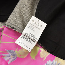 Load image into Gallery viewer, 極美品 DOLCE＆GABBANA ドルチェアンドガッバーナ デニム スカート ブラック マルチカラー サイズ42 中古 4a005295