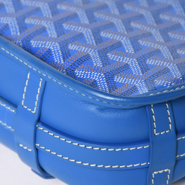 Very Good Condition GOYARD Cup Vert PM Bag Shoulder Bag CAPVE2PMLTY10CL10P PVC Leather Blue Used 4a005297