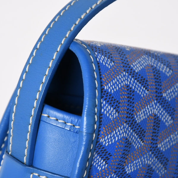 Very Good Condition GOYARD Cup Vert PM Bag Shoulder Bag CAPVE2PMLTY10CL10P PVC Leather Blue Used 4a005297