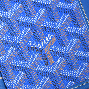 Very Good Condition GOYARD Cup Vert PM Bag Shoulder Bag CAPVE2PMLTY10CL10P PVC Leather Blue Used 4a005297