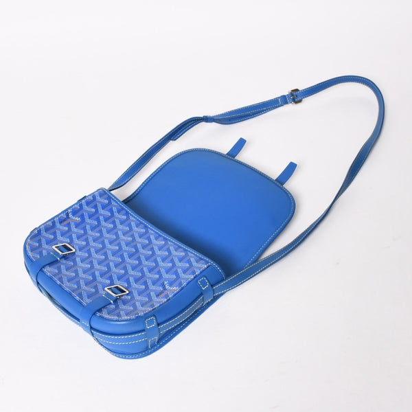 Very Good Condition GOYARD Cup Vert PM Bag Shoulder Bag CAPVE2PMLTY10CL10P PVC Leather Blue Used 4a005297