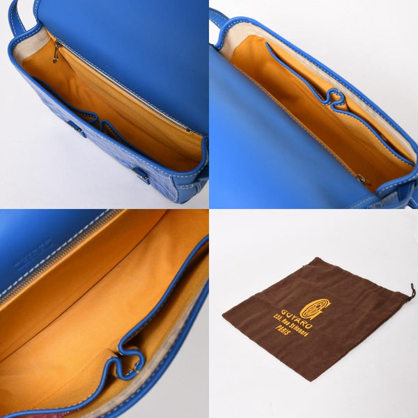 Very Good Condition GOYARD Cup Vert PM Bag Shoulder Bag CAPVE2PMLTY10CL10P PVC Leather Blue Used 4a005297