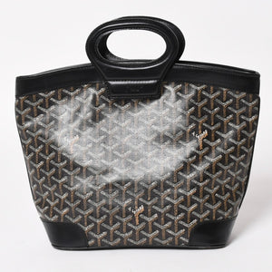 GOYARD ゴヤール ベルーガPM AMABELUGA PM ハンドバッグ コーティングキャンバス レザー ブラック シルバー金具 美品 中古 4a005296