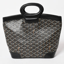 Load image into Gallery viewer, GOYARD ゴヤール ベルーガPM AMABELUGA PM ハンドバッグ コーティングキャンバス レザー ブラック シルバー金具 美品 中古 4a005296