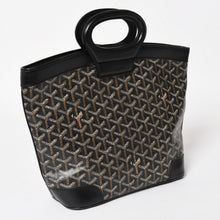 Load image into Gallery viewer, GOYARD ゴヤール ベルーガPM AMABELUGA PM ハンドバッグ コーティングキャンバス レザー ブラック シルバー金具 美品 中古 4a005296