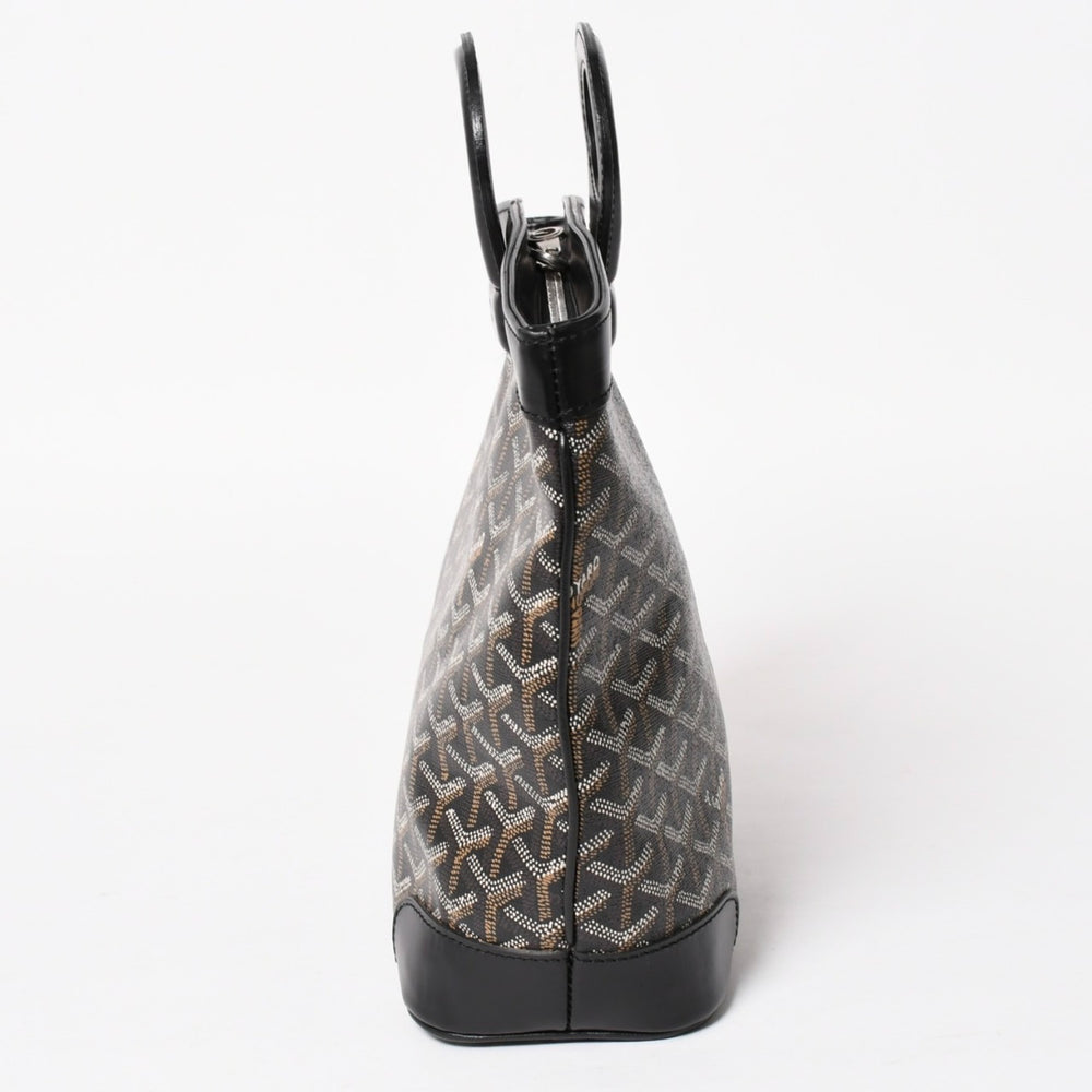 GOYARD ゴヤール ベルーガPM AMABELUGA PM ハンドバッグ コーティングキャンバス レザー ブラック シルバー金具 美品 中古 4a005296