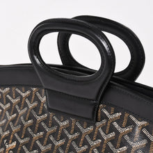 Load image into Gallery viewer, GOYARD ゴヤール ベルーガPM AMABELUGA PM ハンドバッグ コーティングキャンバス レザー ブラック シルバー金具 美品 中古 4a005296