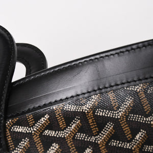 GOYARD ゴヤール ベルーガPM AMABELUGA PM ハンドバッグ コーティングキャンバス レザー ブラック シルバー金具 美品 中古 4a005296