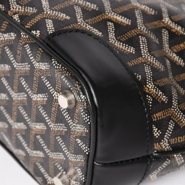 GOYARD ゴヤール ベルーガPM AMABELUGA PM ハンドバッグ コーティングキャンバス レザー ブラック シルバー金具 美品 中古 4a005296