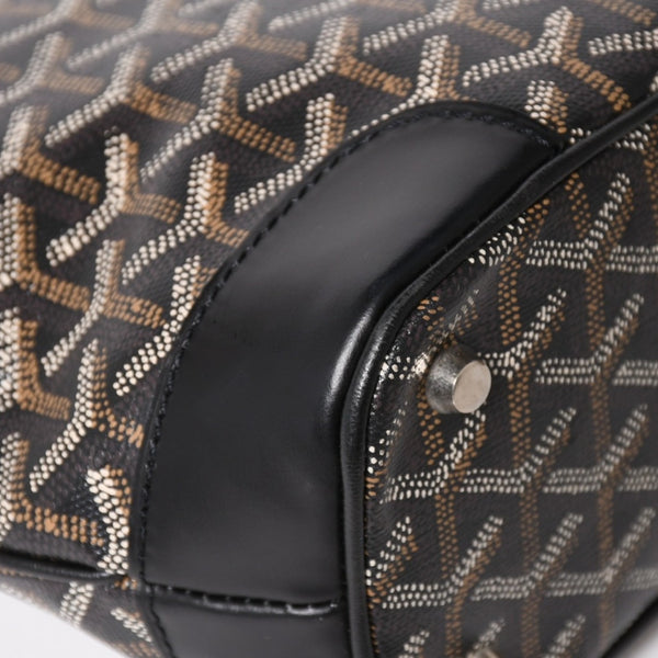 GOYARD ゴヤール ベルーガPM AMABELUGA PM ハンドバッグ コーティングキャンバス レザー ブラック シルバー金具 美品 中古 4a005296