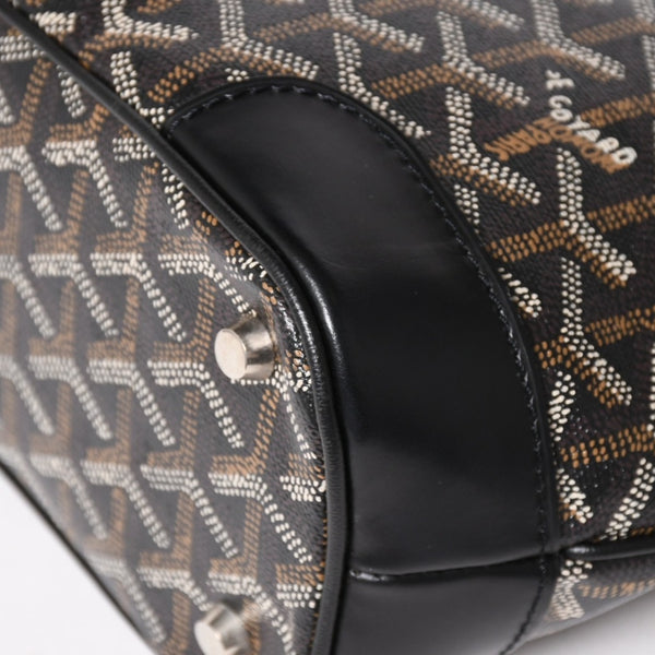 GOYARD ゴヤール ベルーガPM AMABELUGA PM ハンドバッグ コーティングキャンバス レザー ブラック シルバー金具 美品 中古 4a005296