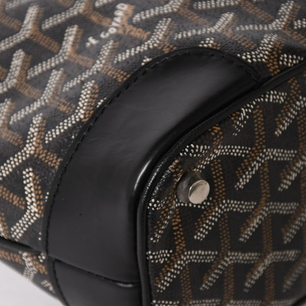 GOYARD ゴヤール ベルーガPM AMABELUGA PM ハンドバッグ コーティングキャンバス レザー ブラック シルバー金具 美品 中古 4a005296