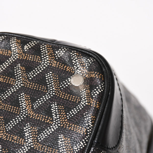 GOYARD ゴヤール ベルーガPM AMABELUGA PM ハンドバッグ コーティングキャンバス レザー ブラック シルバー金具 美品 中古 4a005296