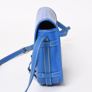 Very Good Condition GOYARD Cup Vert PM Bag Shoulder Bag CAPVE2PMLTY10CL10P PVC Leather Blue Used 4a005297