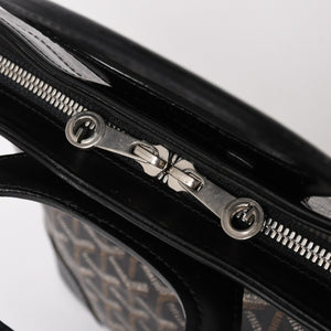 GOYARD ゴヤール ベルーガPM AMABELUGA PM ハンドバッグ コーティングキャンバス レザー ブラック シルバー金具 美品 中古 4a005296