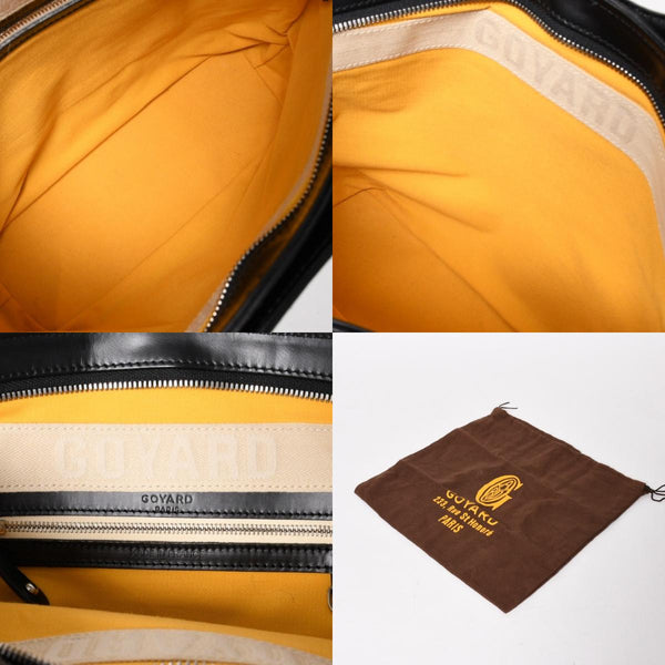 GOYARD ゴヤール ベルーガPM AMABELUGA PM ハンドバッグ コーティングキャンバス レザー ブラック シルバー金具 美品 中古 4a005296