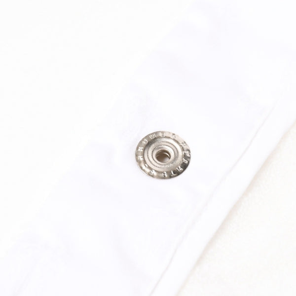 極美品 CHROME HEARTS クロムハーツ パイル生地 CHプラス総柄 半袖シャツ サイズXXL ホワイト シルバー金具 中古 4a005367