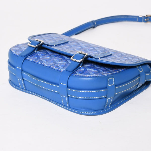 Very Good Condition GOYARD Cup Vert PM Bag Shoulder Bag CAPVE2PMLTY10CL10P PVC Leather Blue Used 4a005297