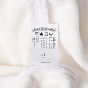 極美品 CHROME HEARTS クロムハーツ パイル生地 CHプラス総柄 半袖シャツ サイズXXL ホワイト シルバー金具 中古 4a005367