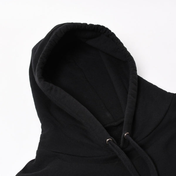 CHROME HEARTS クロムハーツ プルオーバーフーディー パーカー サイズXL フローラルクロス ホースシュー ブラック 美品 中古 4a005381