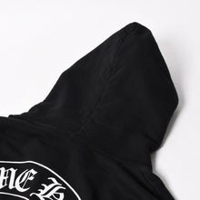 画像をギャラリービューアに読み込む, CHROME HEARTS クロムハーツ プルオーバーフーディー パーカー サイズXL フローラルクロス ホースシュー ブラック 美品 中古 4a005381