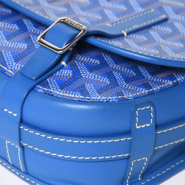 Very Good Condition GOYARD Cup Vert PM Bag Shoulder Bag CAPVE2PMLTY10CL10P PVC Leather Blue Used 4a005297