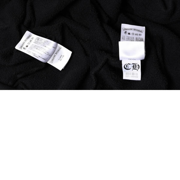 CHROME HEARTS クロムハーツ プルオーバーフーディー パーカー サイズXL フローラルクロス ホースシュー ブラック 美品 中古 4a005381