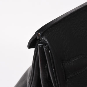 HERMES Hautacroix 60 Travel Bag ◯Y stamp Ardennes Black Antique gold hardware Good condition Used 4a005301