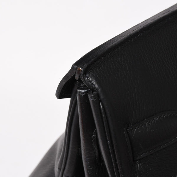 HERMES Hautacroix 60 Travel Bag ◯Y stamp Ardennes Black Antique gold hardware Good condition Used 4a005301
