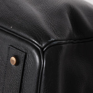 HERMES Hautacroix 60 Travel Bag ◯Y stamp Ardennes Black Antique gold hardware Good condition Used 4a005301