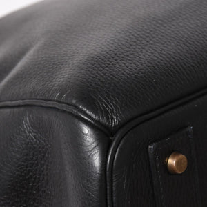 HERMES Hautacroix 60 Travel Bag ◯Y stamp Ardennes Black Antique gold hardware Good condition Used 4a005301