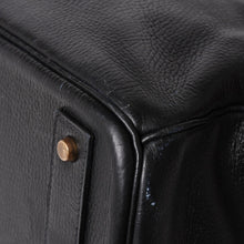 画像をギャラリービューアに読み込む, HERMES エルメス オータクロア60 トラベルバッグ ◯Y刻印 アルデンヌ ブラック アンティークゴールド金具 美品 中古 4a005301