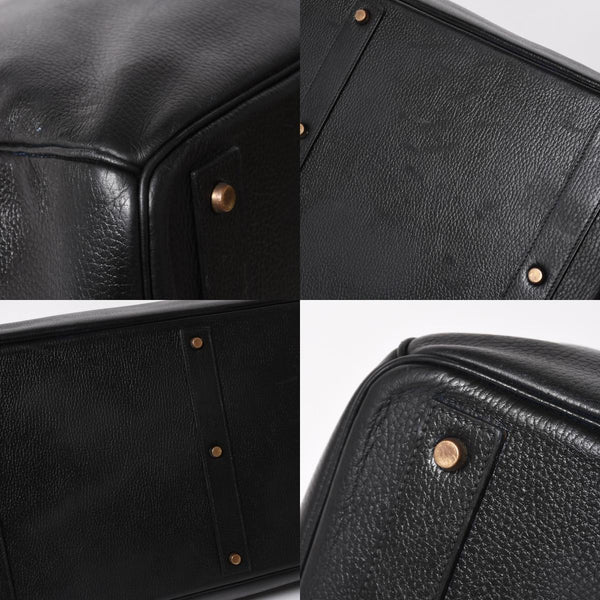 HERMES Hautacroix 60 Travel Bag ◯Y stamp Ardennes Black Antique gold hardware Good condition Used 4a005301