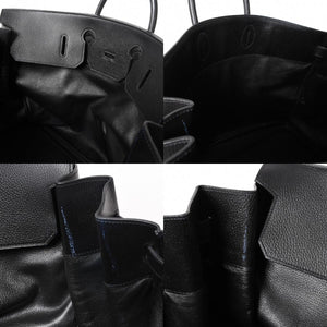 HERMES Hautacroix 60 Travel Bag ◯Y stamp Ardennes Black Antique gold hardware Good condition Used 4a005301