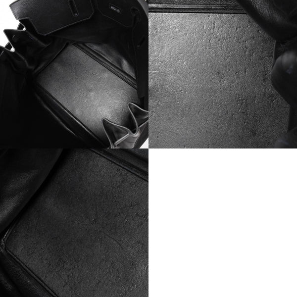 HERMES Hautacroix 60 Travel Bag ◯Y stamp Ardennes Black Antique gold hardware Good condition Used 4a005301