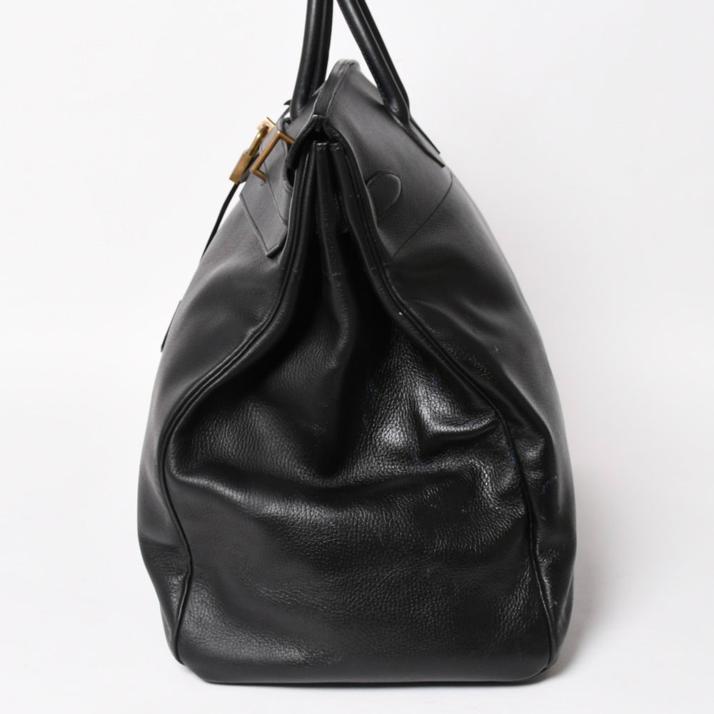 HERMES エルメス オータクロア60 トラベルバッグ ◯Y刻印 アルデンヌ ブラック アンティークゴールド金具 美品 中古 4a005301