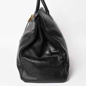 HERMES Hautacroix 60 Travel Bag ◯Y stamp Ardennes Black Antique gold hardware Good condition Used 4a005301