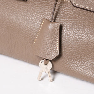 HERMES エルメス ショルダーバーキン42 ハンドバッグ □J刻印 トリヨンクレマンス エトゥープ SV金具 内縫い ゴルチエ期 美品 中古 4a005298