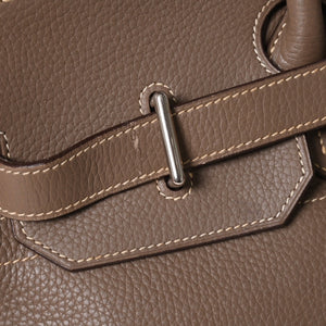 HERMES エルメス ショルダーバーキン42 ハンドバッグ □J刻印 トリヨンクレマンス エトゥープ SV金具 内縫い ゴルチエ期 美品 中古 4a005298