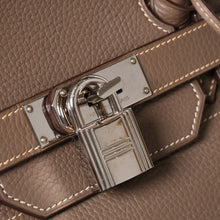 画像をギャラリービューアに読み込む, HERMES エルメス ショルダーバーキン42 ハンドバッグ □J刻印 トリヨンクレマンス エトゥープ SV金具 内縫い ゴルチエ期 美品 中古 4a005298