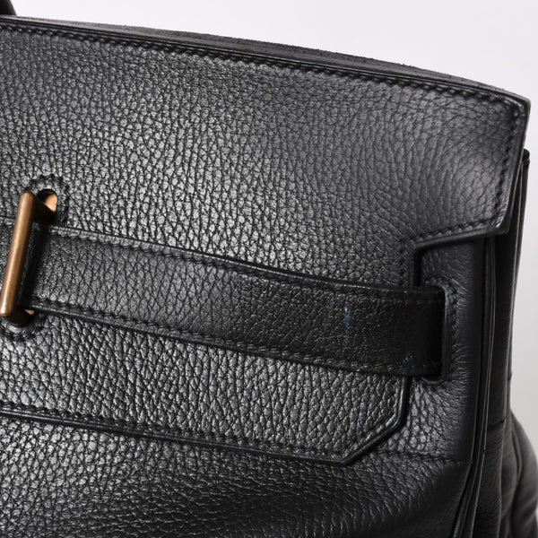 HERMES Hautacroix 60 Travel Bag ◯Y stamp Ardennes Black Antique gold hardware Good condition Used 4a005301