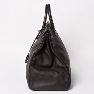 HERMES Haut a Courroies40 Handbag Togo Brown Silver hardware E stamp Good condition Used 4a005299