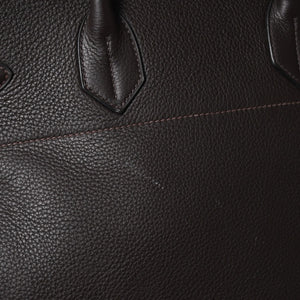HERMES Haut a Courroies40 Handbag Togo Brown Silver hardware E stamp Good condition Used 4a005299