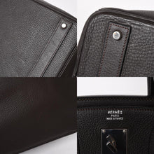 Load image into Gallery viewer, HERMES エルメス Haut a Courroies40 オータクロア40 ハンドバッグ トゴ ブラウン シルバー金具 E刻印 美品 中古 4a005299