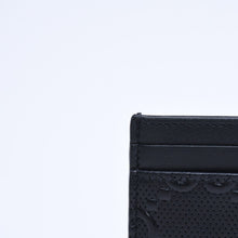 Load image into Gallery viewer, 極美品 GUCCI グッチ カードケース パスケース 名刺入れ GGエンボス レザー 625564 ブラック 中古 4a005310