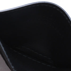 Very Good Condition GUCCI Gucci Card Case Pass Case Business Card Holder GG Embossed Leather 625564 Black Used 4a005310
