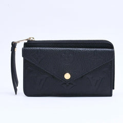 Very Good Condition LOUIS VUITTON Wallet Coin Case Card Case M28798 Portocarte Rectoverso Black Gold Hardware Used 4a005317