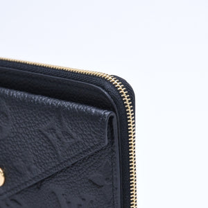 Very Good Condition LOUIS VUITTON Wallet Coin Case Card Case M28798 Portocarte Rectoverso Black Gold Hardware Used 4a005317