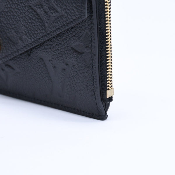 Very Good Condition LOUIS VUITTON Wallet Coin Case Card Case M28798 Portocarte Rectoverso Black Gold Hardware Used 4a005317